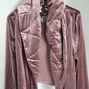 You Fabulous & Broke dusty pink, velvet jacket